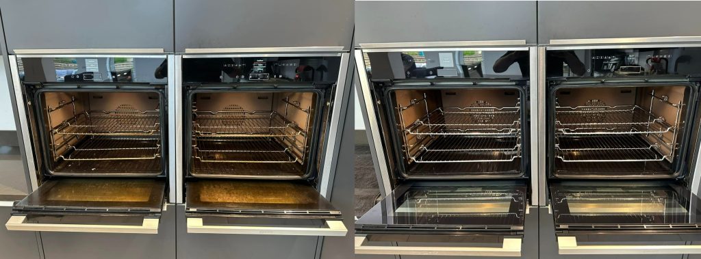 Before and after professional Neff oven cleaning