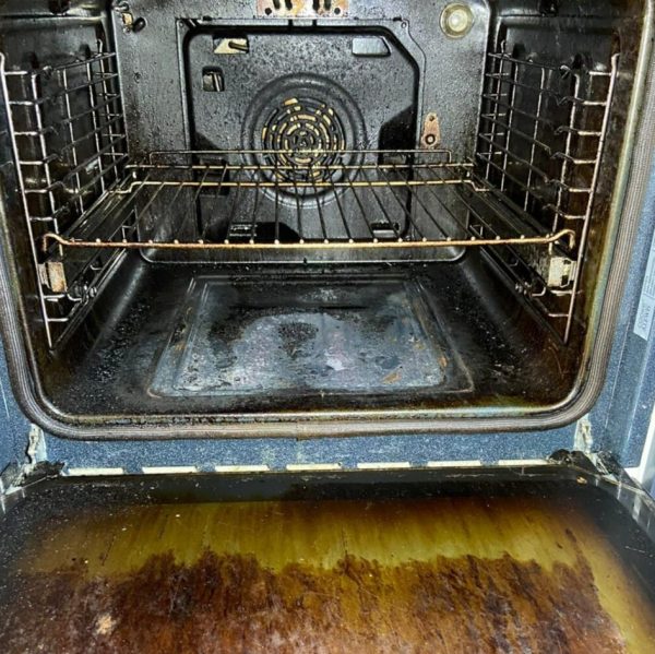 Oven Cleaning Wolverhampton 25 Dirty oven interior before professional cleaning in Wolverhampton