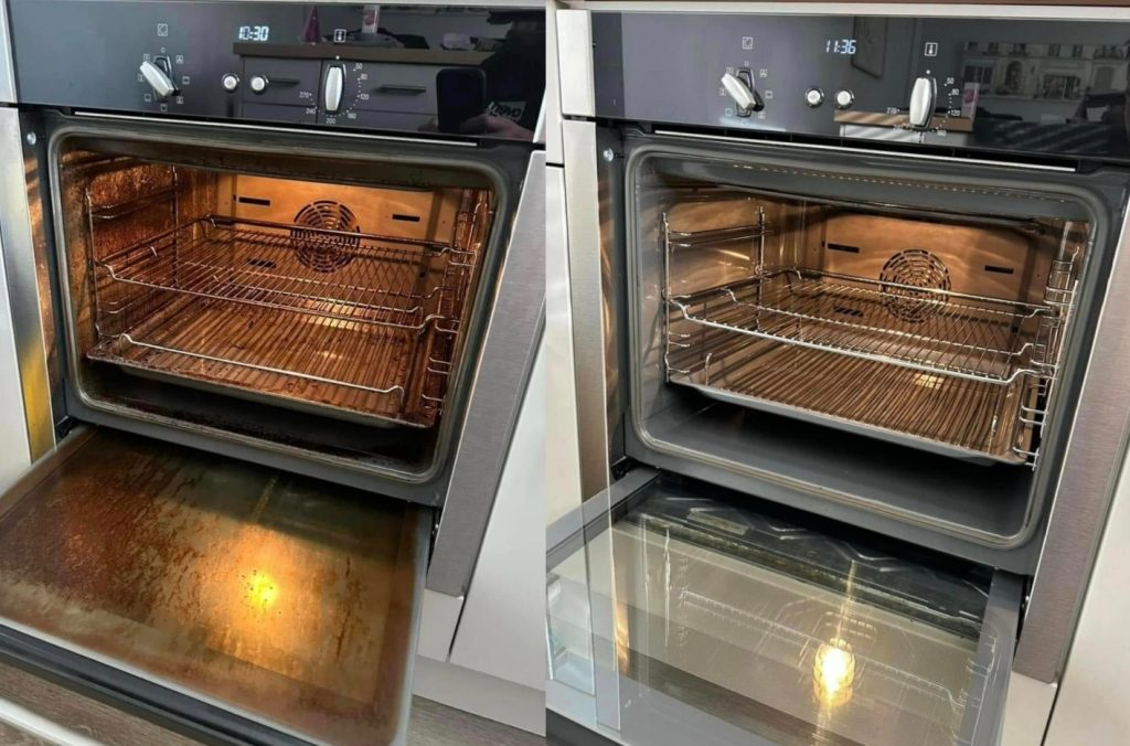 neff oven cleaning function 3 before and after professional Neff oven cleaning by expert