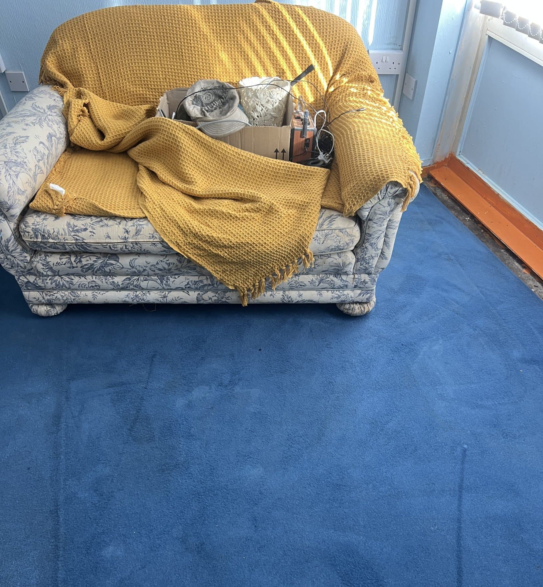 After carpet cleaning in Coventry showing a cleaner carpet after professional extraction cleaning