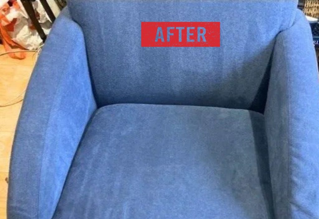 sofa after professional upholstery cleaning in Tipton looking clean and fresh