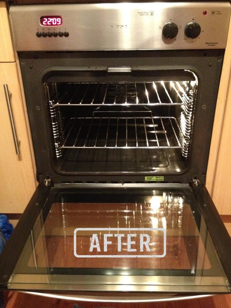 oven cleaning quinton 4 After professional oven cleaning in Quinton showing clean glass racks and oven interior