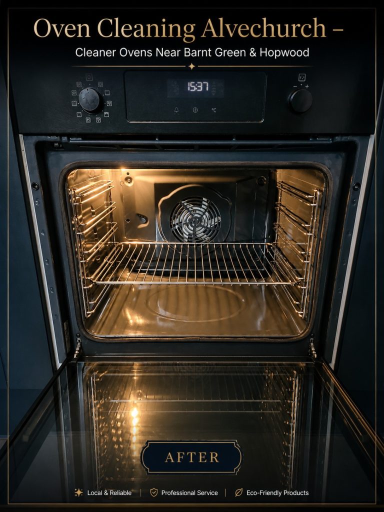 Oven in Alvechurch after professional cleaning with the interior visibly improved