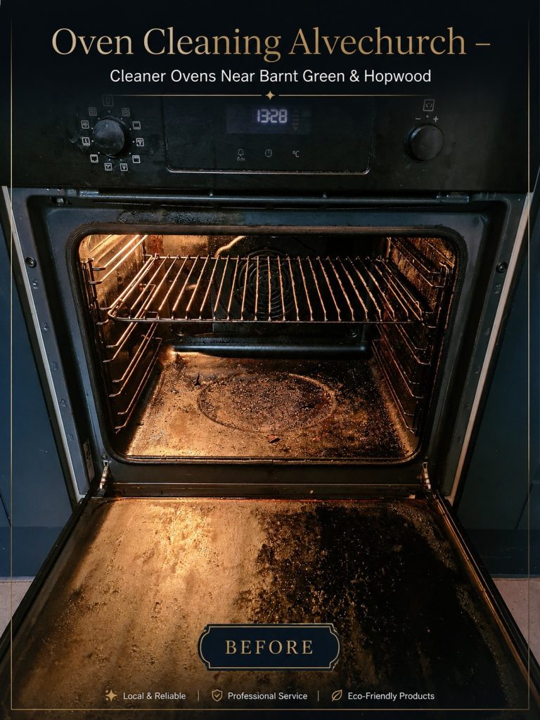 Oven in Alvechurch before professional cleaning with grease and cooking residue
