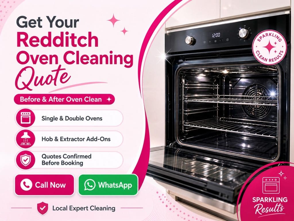 Get your Redditch oven cleaning quote with before and after oven clean results from Local Expert Cleaning