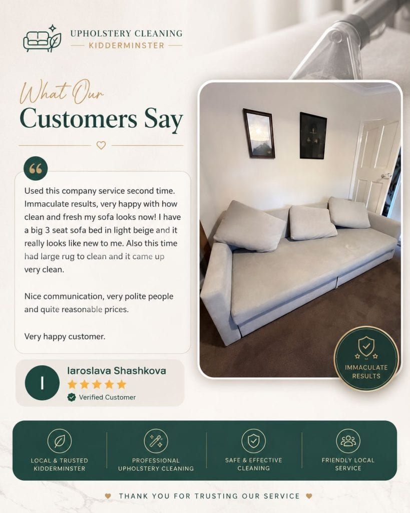 Upholstery Sofa Cleaning kidderminster 11 Customer reviews for upholstery cleaning in Kidderminster by Local Expert Cleaning