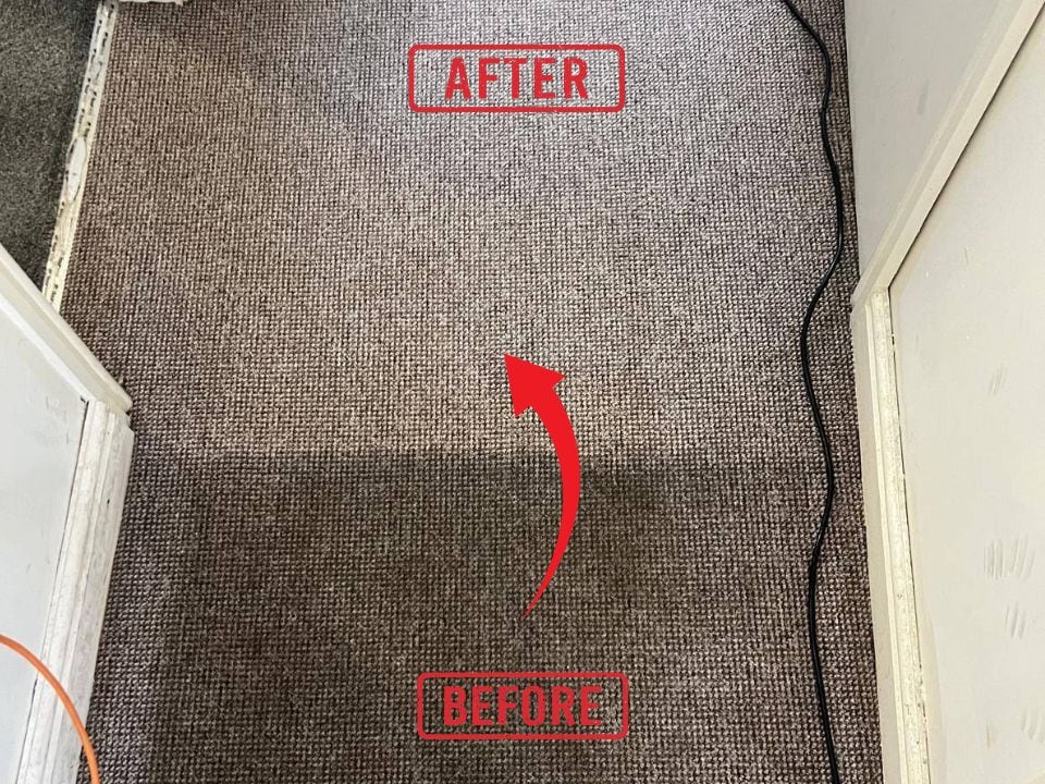 Tipton carpet cleaning results you can see with professional carpet cleaning equipment