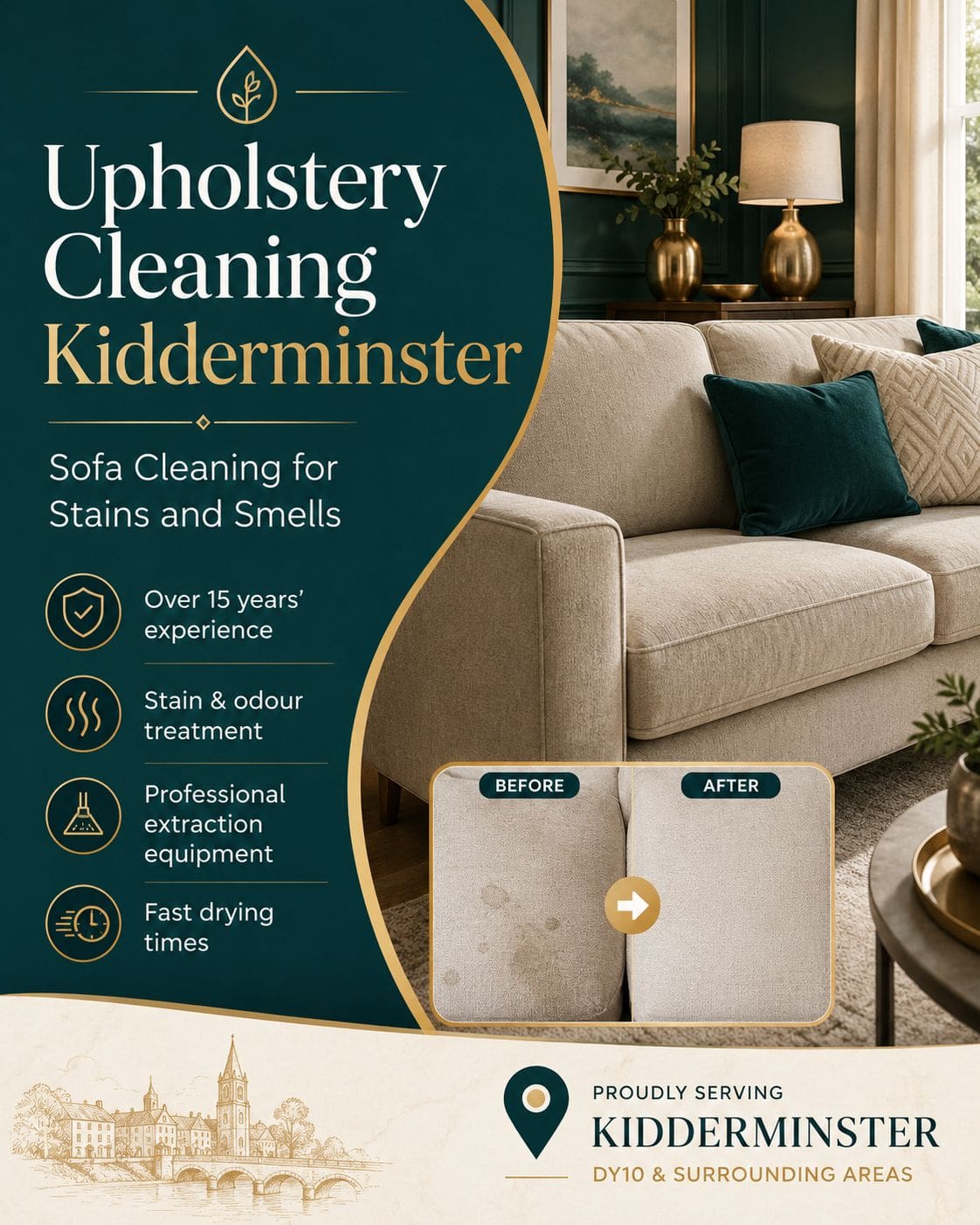 Upholstery Sofa Cleaning kidderminster 2 Upholstery cleaning in Kidderminster for sofa stains smells pet odours and everyday fabric wear