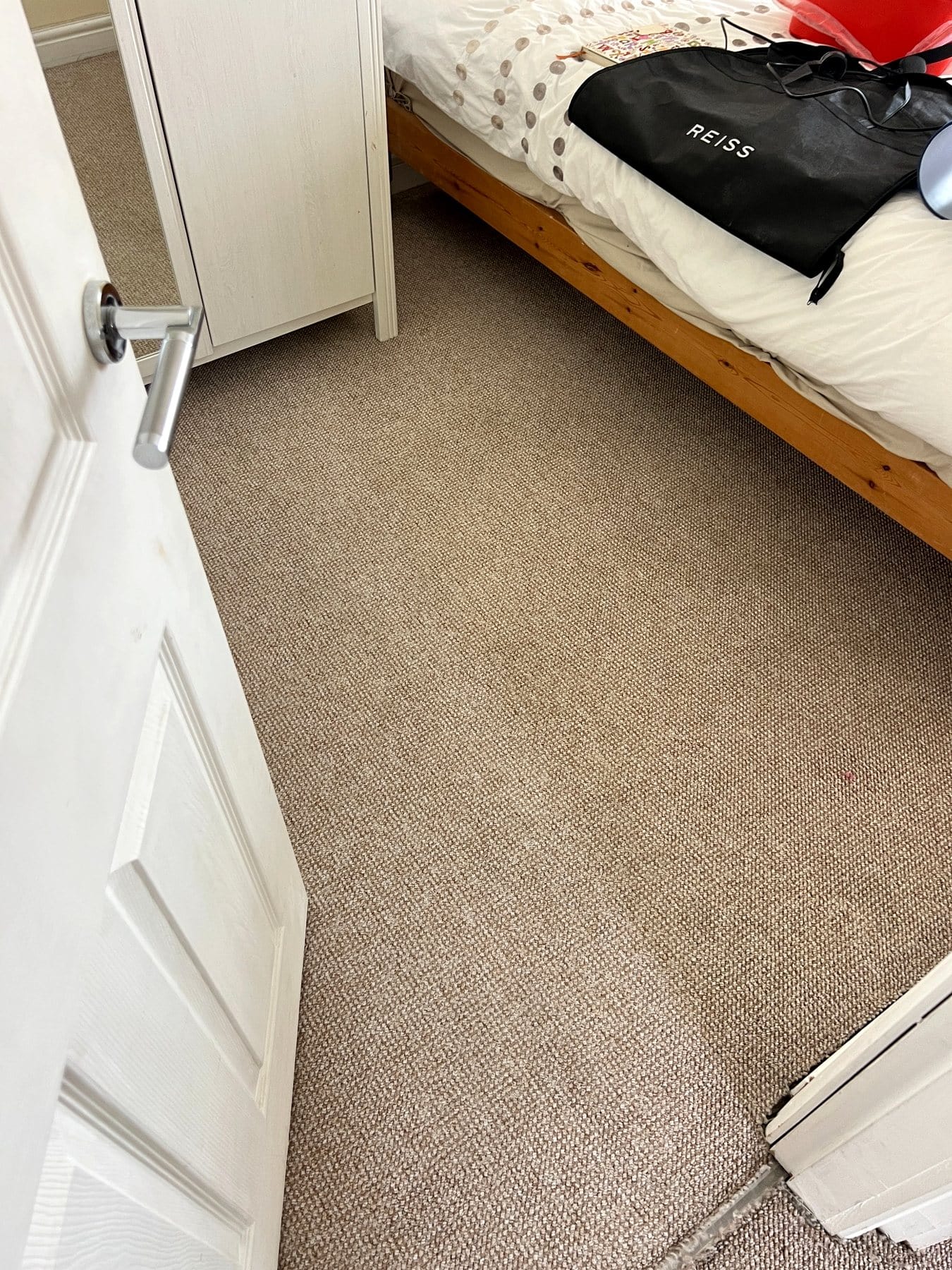 Bedroom carpet after professional carpet cleaning in West Bromwich by Local Expert Cleaning