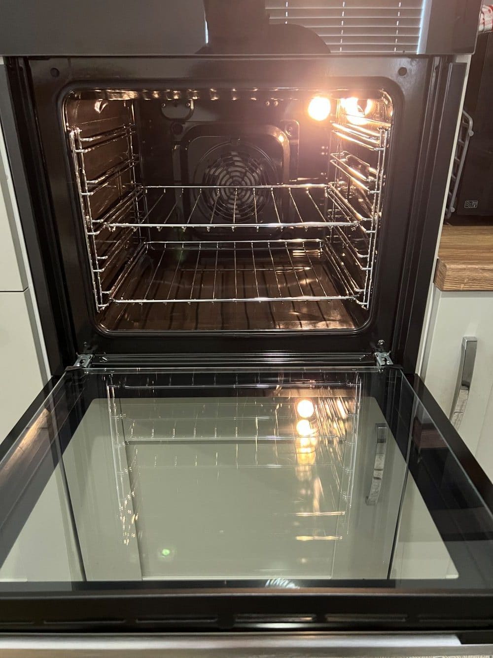 Oven Cleaning Wolverhampton 3 Single oven after cleaning in Wolverhampton with door open showing clean oven interior