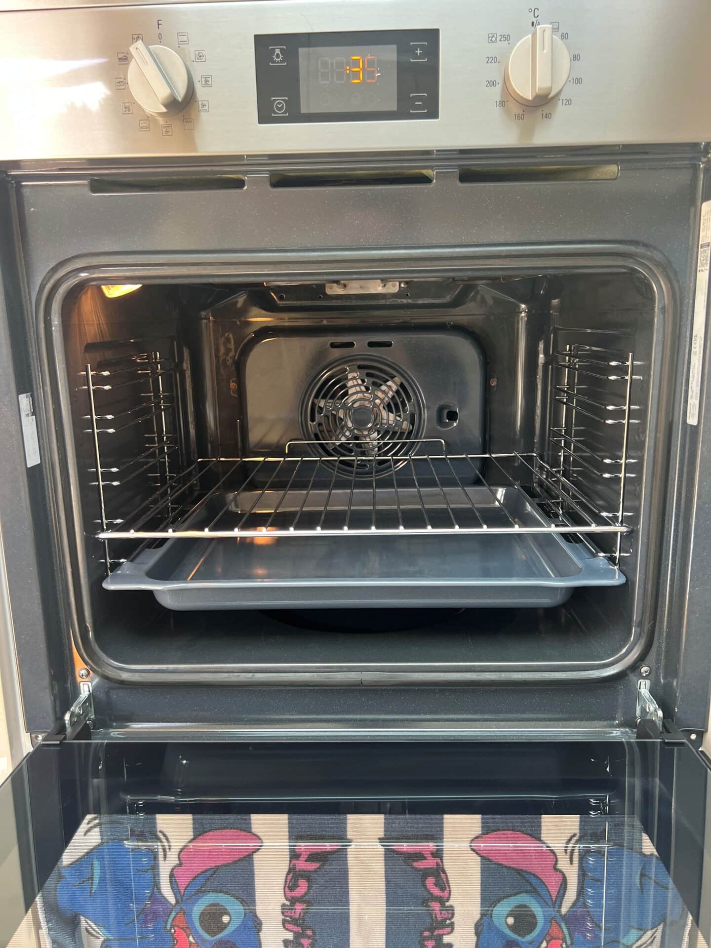 Clean oven interior after professional oven cleaning in West Bromwich